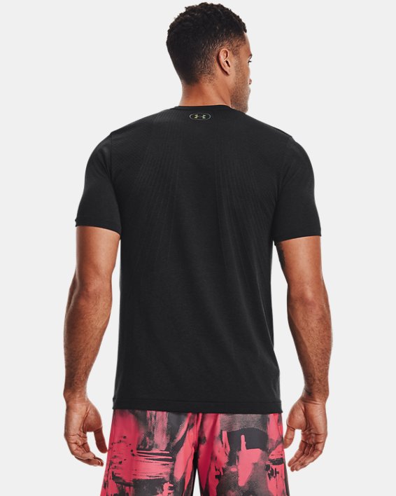 Men's UA RUSH™ Seamless Short Sleeve, Black, pdpMainDesktop image number 1